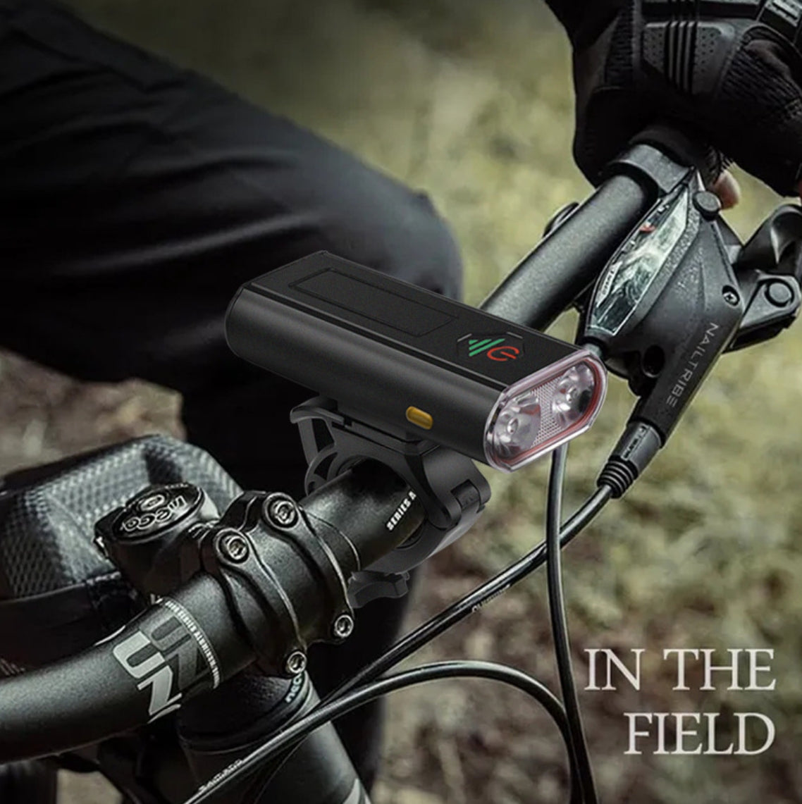 Luces delanteras para bicicleta 2*T6, superbrillantes, recargables por USB, con soporte LED, linterna impermeable con salida para lámpara de conducción nocturna