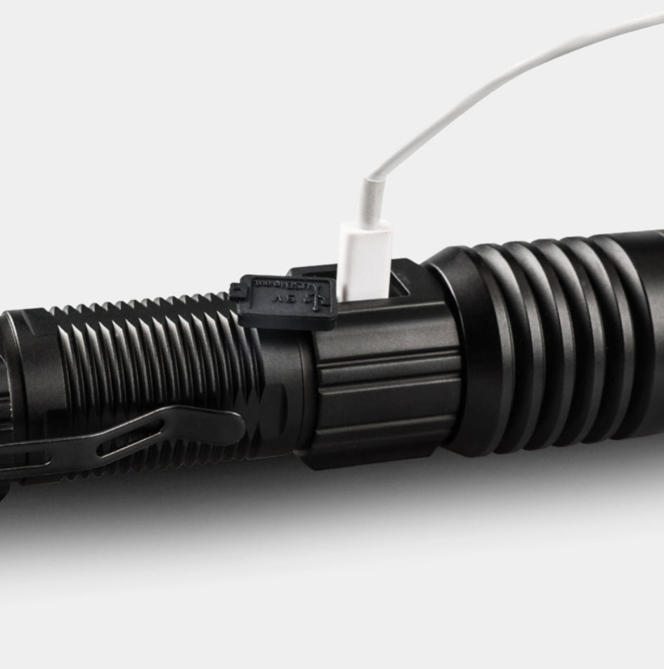 High Power Led Flashlight USB Rechargeable Torch ZOOM Lantern Ultra Powerful Flashlight Waterproof Outdoor Camping Fishing