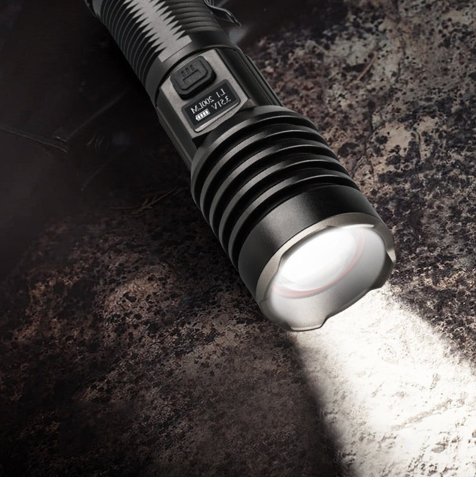 High Power Led Flashlight USB Rechargeable Torch ZOOM Lantern Ultra Powerful Flashlight Waterproof Outdoor Camping Fishing