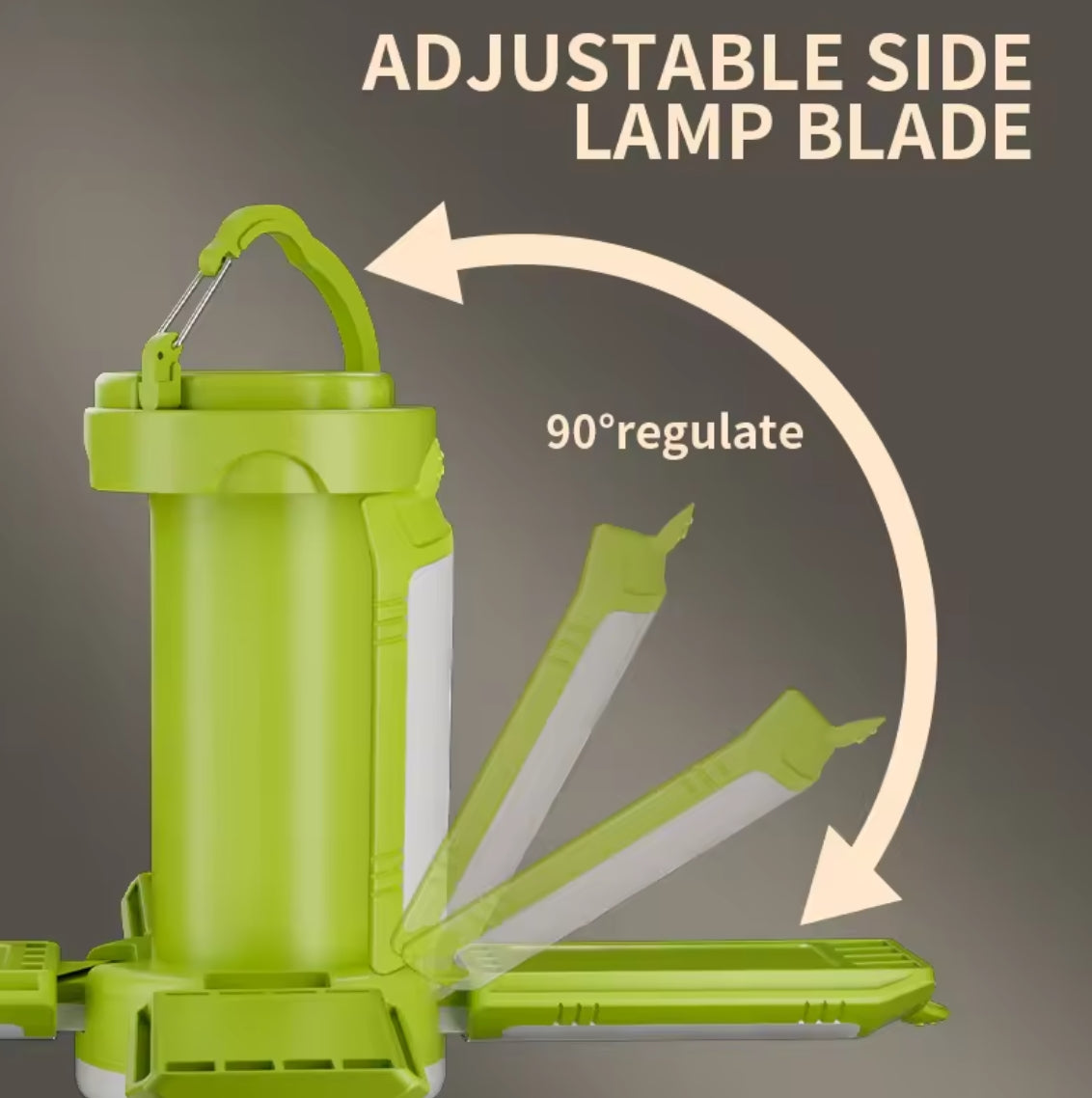 Lámpara de camping recargable por USB, linterna para tienda de campaña, linterna para exteriores, luz de ambiente para acampar