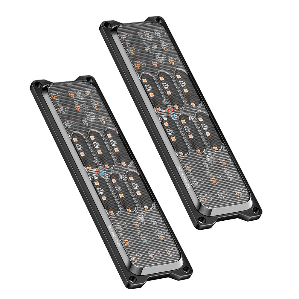 Lightning Shipment Truck Truck 12-24V Car Body Side Signal Warning Light 12led Ultra-Thin Flash Strobe Lamp 36W