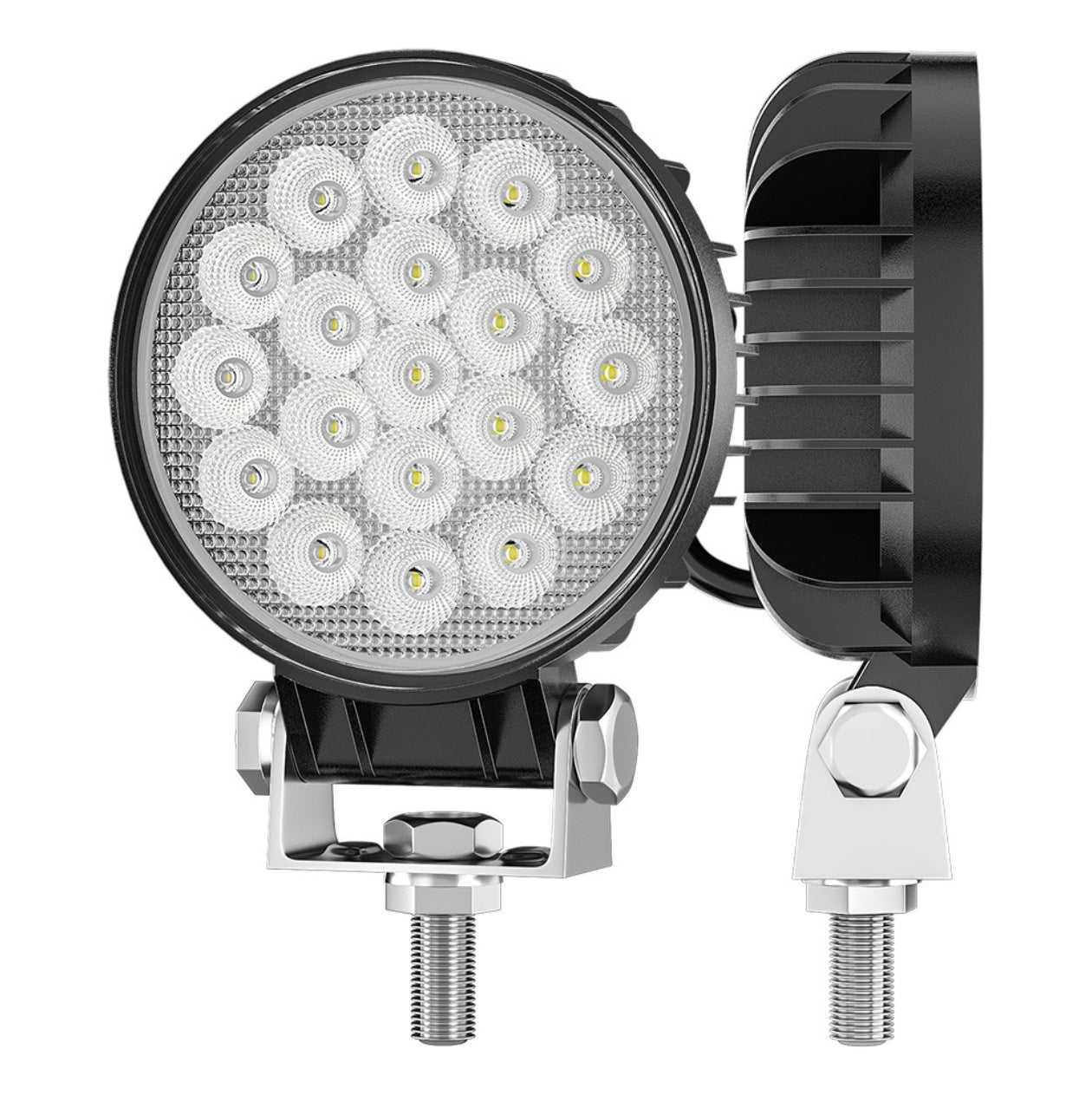 LED Light Bar 6000K Spotlight Headlight Bulb Circular LED Work Light flood for Car Truct Boat Atv 4x4 Jeep Off Round