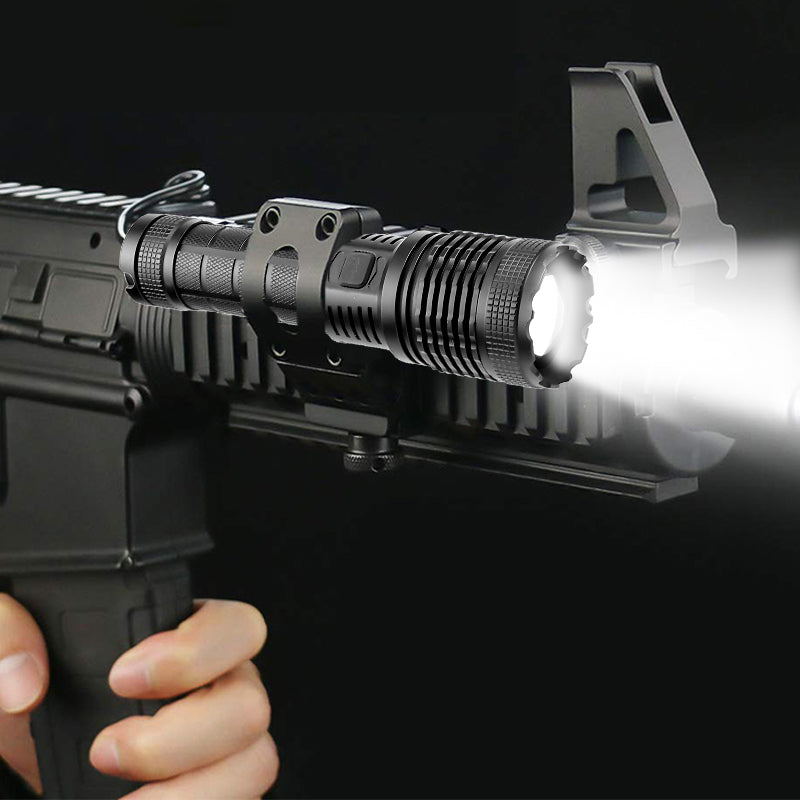 Powerful Flashlight Type-C Rechargeable LED Torch Use 26650 Battery Emergency Supply for Outdoor Camping Night Fishing