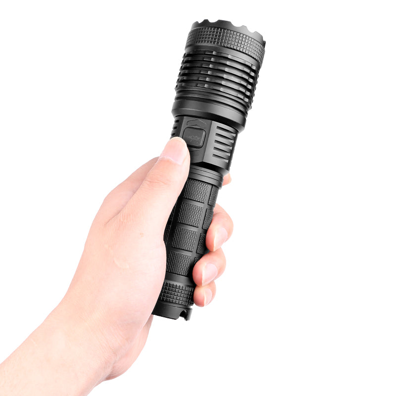 Powerful Flashlight Type-C Rechargeable LED Torch Use 26650 Battery Emergency Supply for Outdoor Camping Night Fishing