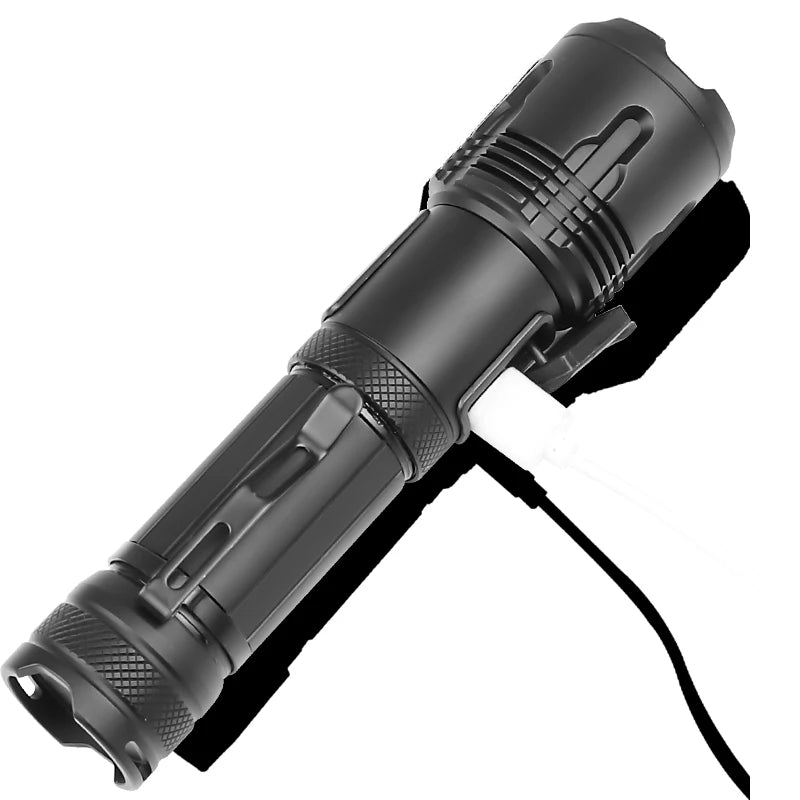 Super Bright XHP99 2,000LM Led Flashlight Zoomable Torch Usb Rechargeable 18650 or 26650 Battery Powerbank Function Lantern