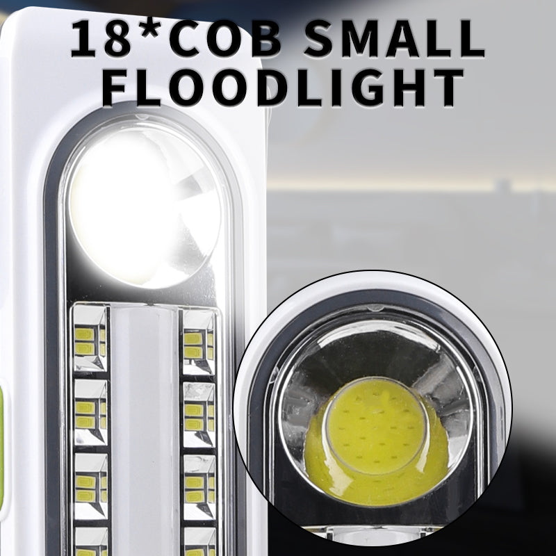 COB LED Solar Charging Work LED Light ABS Portable Repair Hook Work Light Support Output Outdoor Waterproof Light