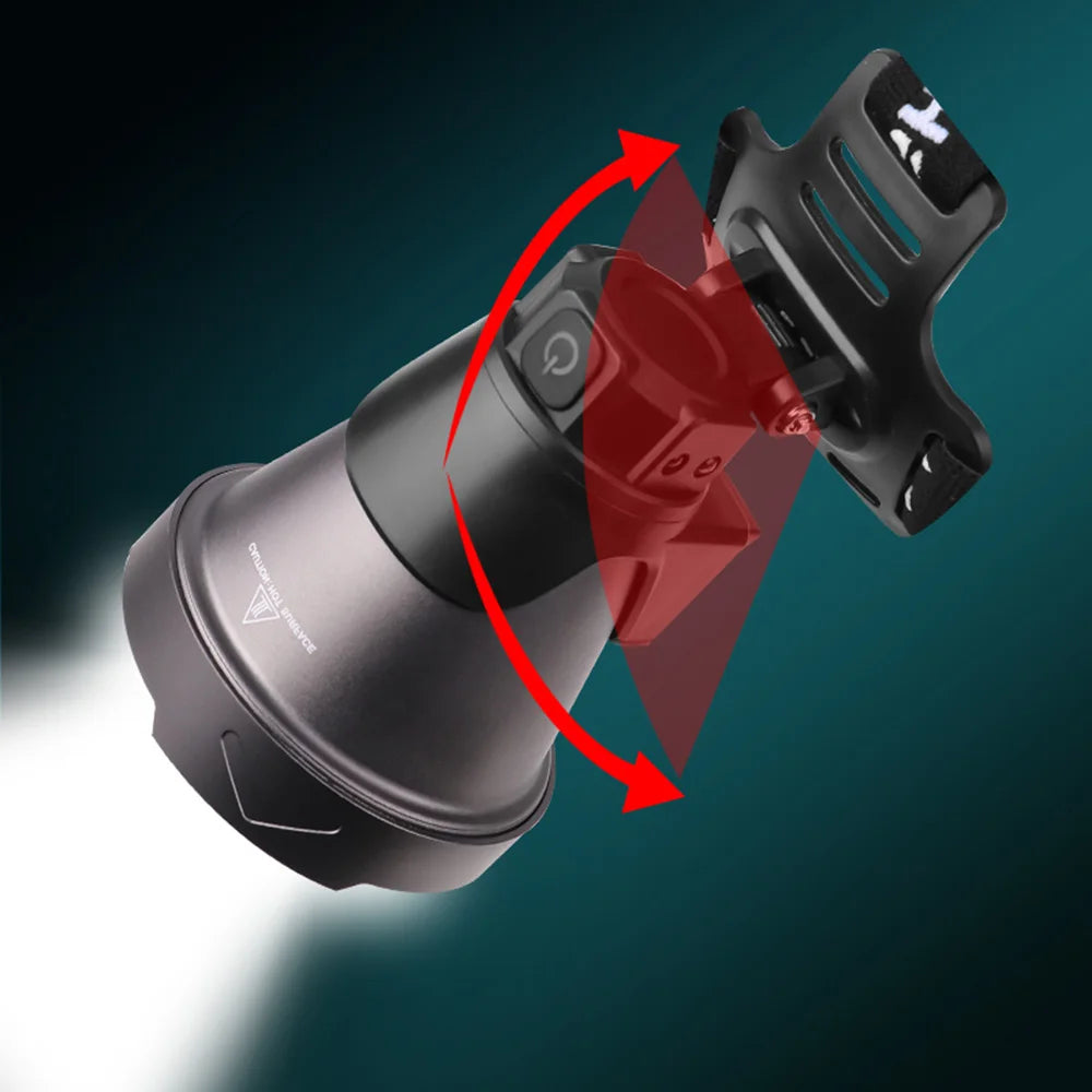 Linterna frontal LED de alta potencia, superbrillante, XHP90, para exteriores, impermeable, recargable vía USB, batería 18650, linterna para acampar