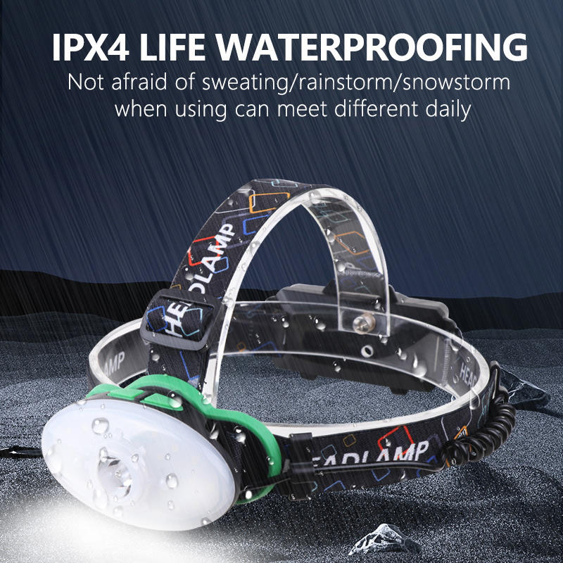High Lumen 5 Light Modes LED Headlamp Portable Fishing Camping Flashlight USB Rechargeable IPX4 Waterproof Head Torch Headlamp 8602