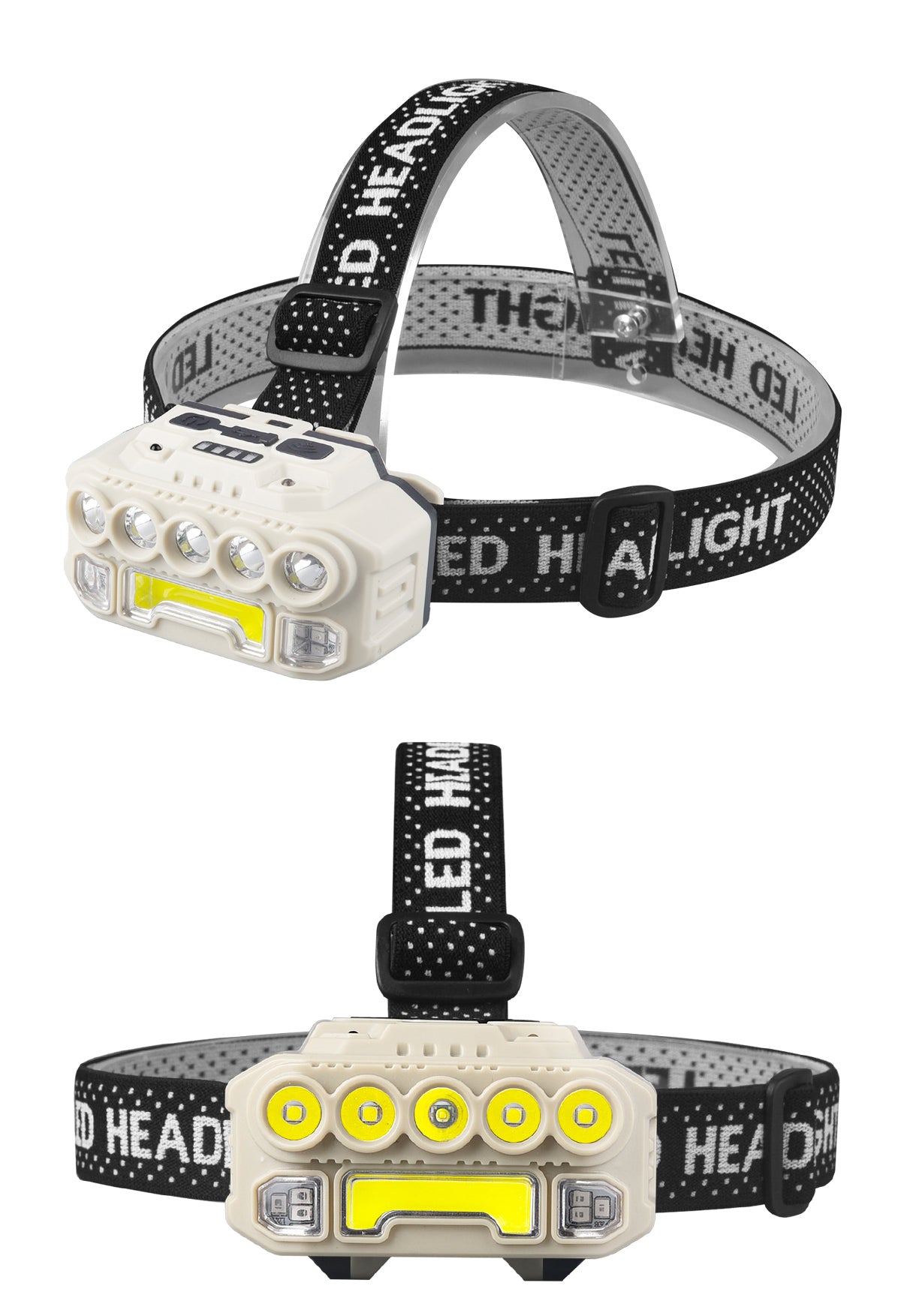 Powerful Induction COB LED Headlamp USB Rechargeable Head Flashlight Work Light Outdoors Camping Search Light Fishing Head Torch