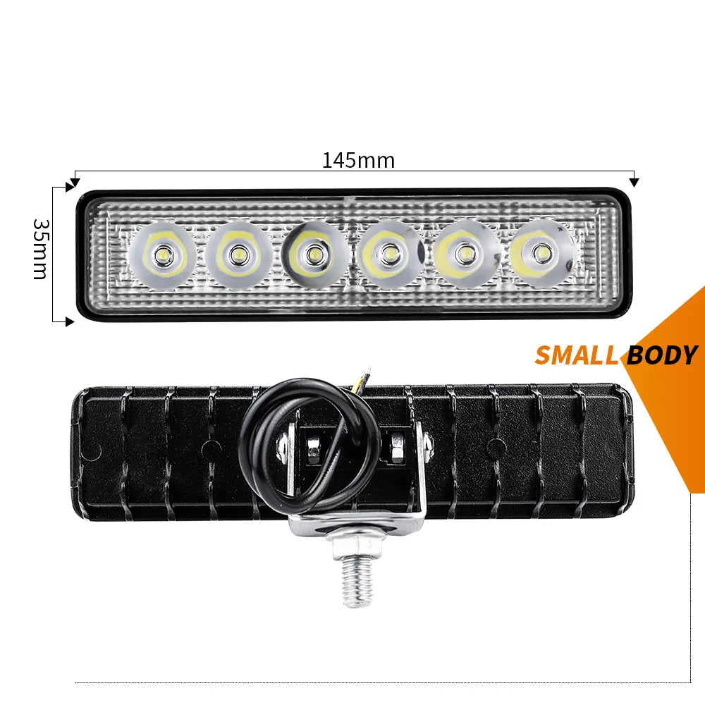 OEM High Waterproof Performance 18W Led Flood Lamp Mini Work Lights For Car Truck SUV