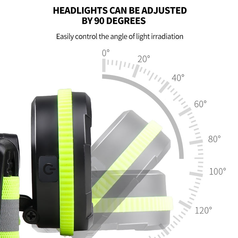 Night Running Light Reflective Vest LED Chest Lamp USB Charge Camping Fishing Cycling Vest Light(Navy Blue)