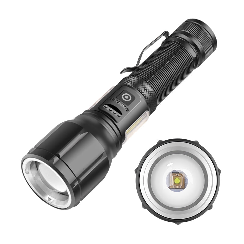 Torch LED Rechargeable Flashlight Portable USB Charging Flashlight High Power Bank Camping Waterproof Long Range Lantern