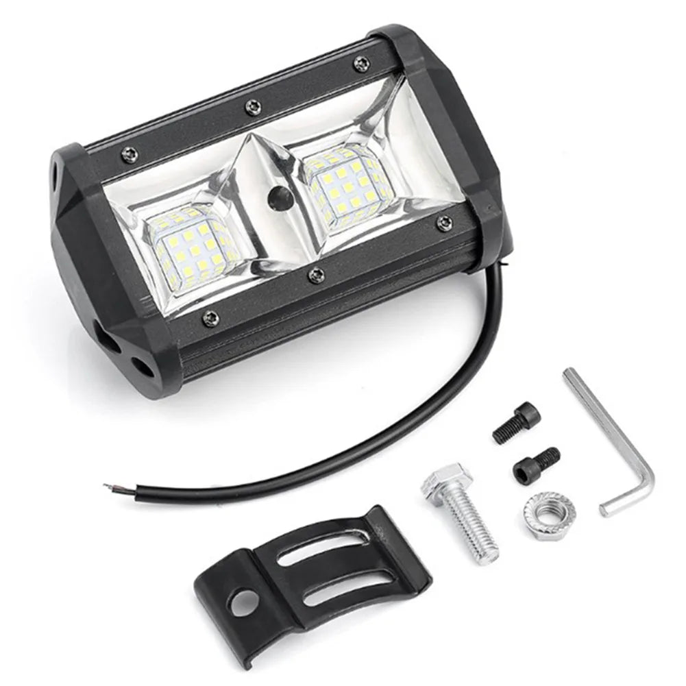 Work Light Bar 54W High Brightness Spot Beam Lamp For 4X4 Off Road Car Jeep Truck Boat Tractor Trailer SUV ATV Headlight