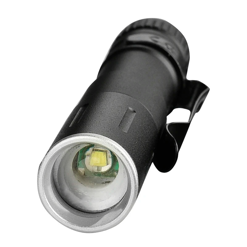 Mini LED Flashlight ZOOM 7W XPE 100LM Waterproof Torch LED Zoomable Lanterna AAA Battery Led for Camping Emergency LED Bulbs