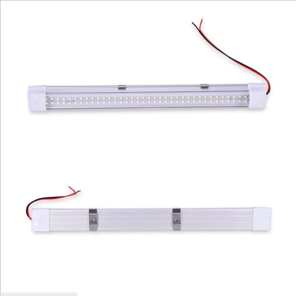 LED Light Bar DC12 72Led Car Interior Light Indoor Reading Ceiling Lamp Car Van Bus Caravan Lamp