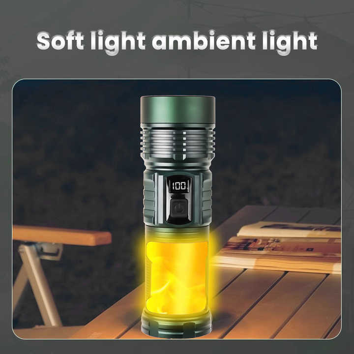 Work lights 26650 5000mAh Battery COB 1500LM USB output Mobile charge Outdoor lighting flashlight
