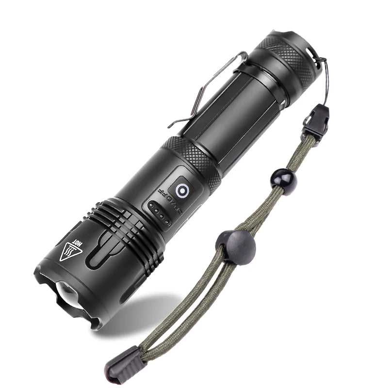 Super Bright XHP99 2,000LM Led Flashlight Zoomable Torch Usb Rechargeable 18650 or 26650 Battery Powerbank Function Lantern