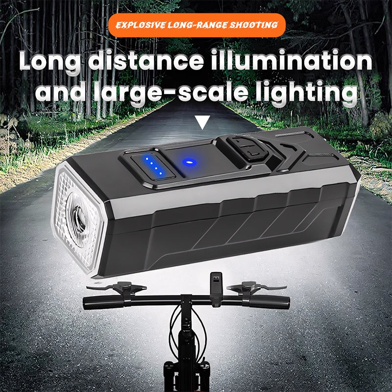 Intelligent light sensing bicycle light riding light TYPE-C charging digital display high brightness road bike sensing night