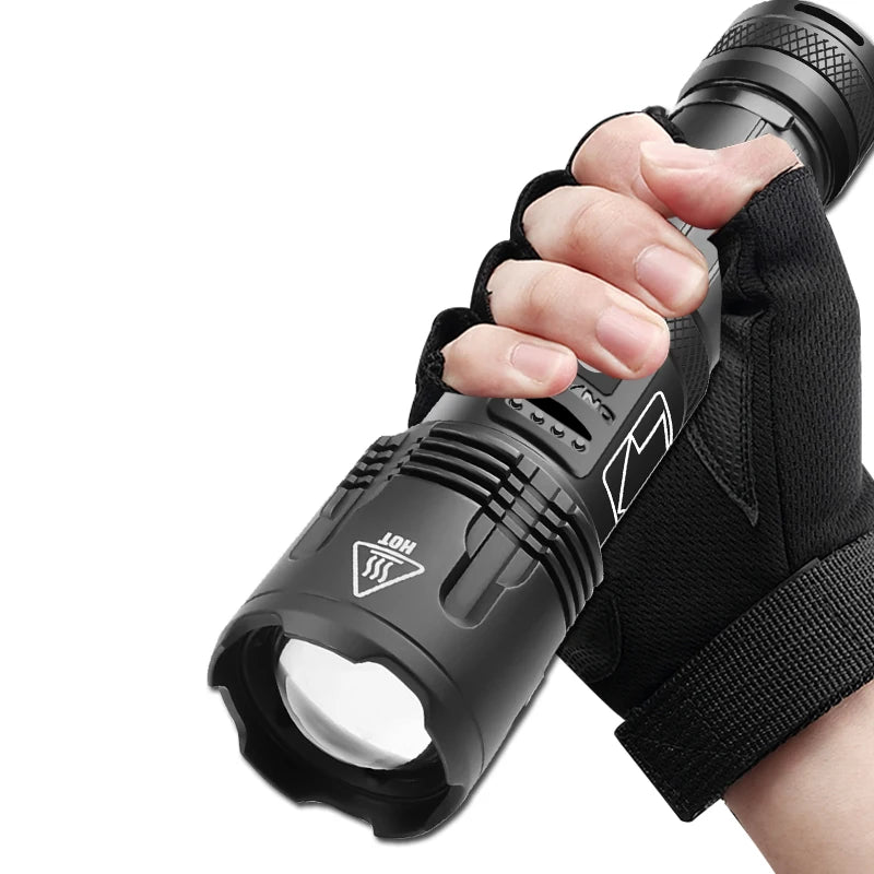 Super Bright XHP99 2,000LM Led Flashlight Zoomable Torch Usb Rechargeable 18650 or 26650 Battery Powerbank Function Lantern
