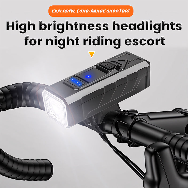 Intelligent light sensing bicycle light riding light TYPE-C charging digital display high brightness road bike sensing night