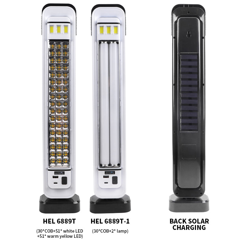 COB LED Solar Charging Work LED Light ABS Portable Repair Hook Work Light Support Output Outdoor Waterproof Light