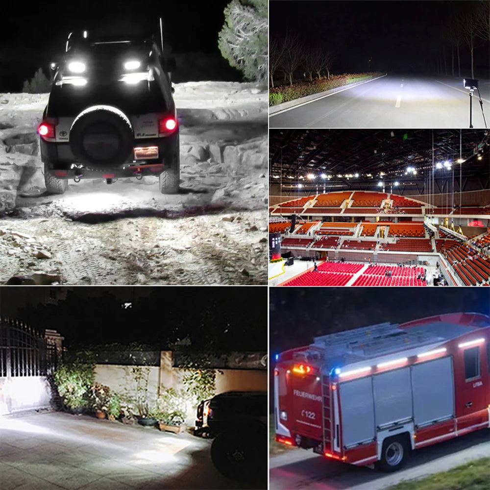 Mini Offroad LED Light Bar 27W 9 LED Work Light Bright Beam Off Road Flood Waterproof Spot Light SUV Fog Lamp Headlight