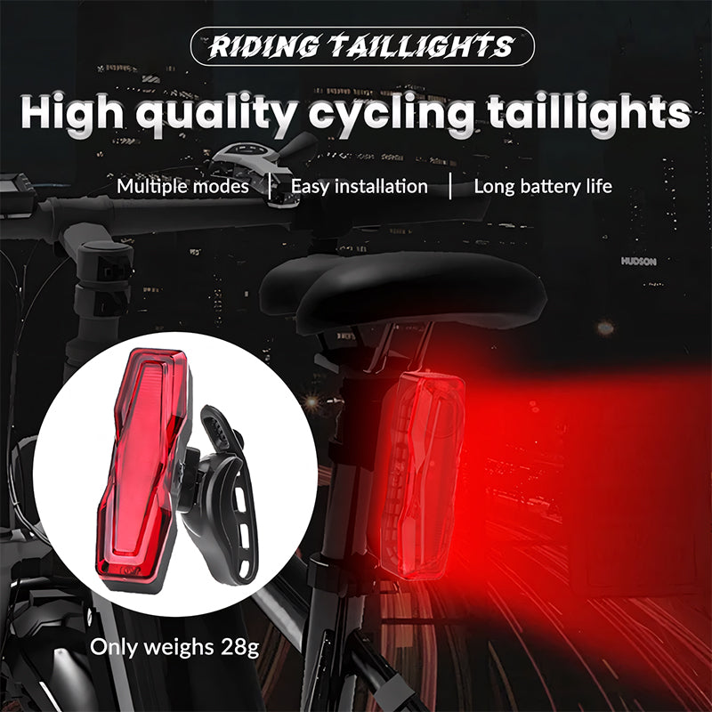Bike Rear Tail Light USB Rechargeable Red LED Bright Taillights Fit On Any cycling Helmet Easy-To-Install For bikes Safety parts