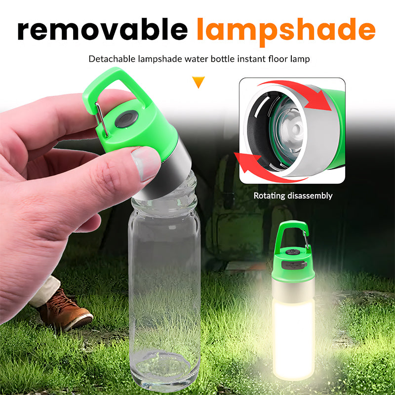 LED Camping Lantern Rainproof Rechargeable Bottle Cap Shape Tent Light 10 Dimming Levels Outdoor Lamp for Camping Tent Accessory