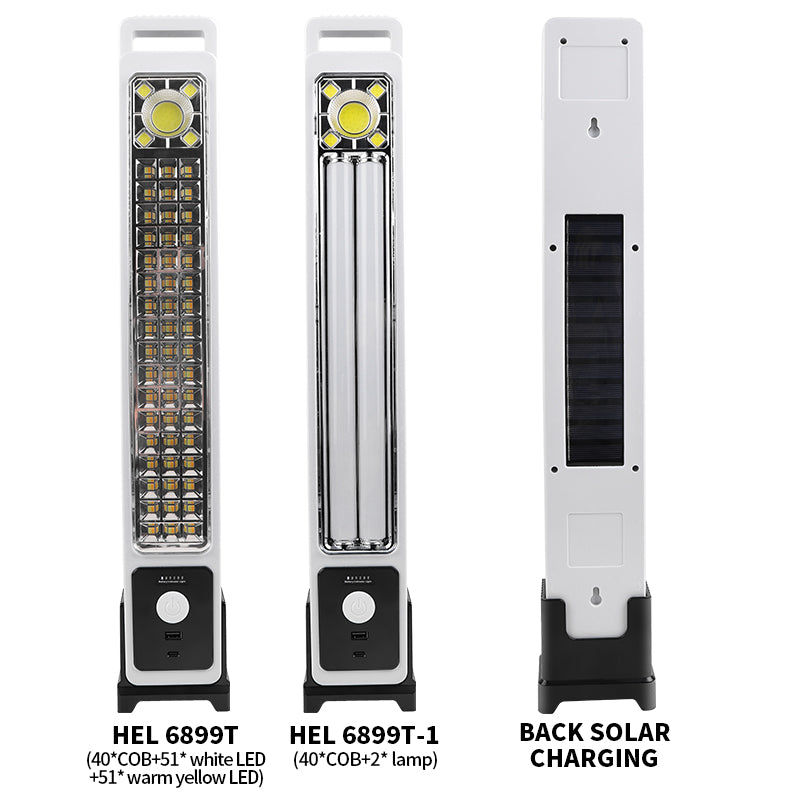 COB LED Solar Charging Work LED Light ABS Portable Repair Hook Work Light Support Output Outdoor Waterproof Light