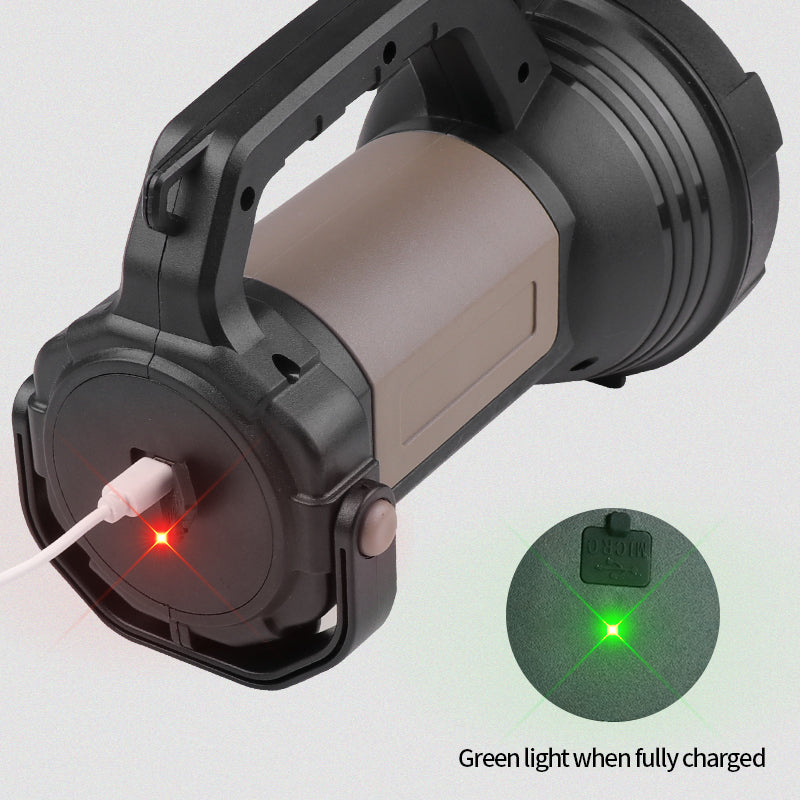 Long Range Most Powerful LED Flashligh Portable Spotlights USB Recharge Searchlight Outdoor Tactical Torch