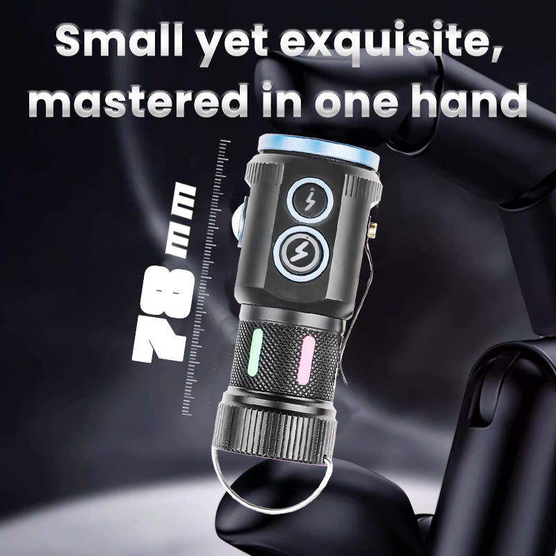 Mini 4LED Flashlight Multifunctional Magnetic Strong Light Work Torch Cob Side Light Outdoor Waterproof Camping Lantern