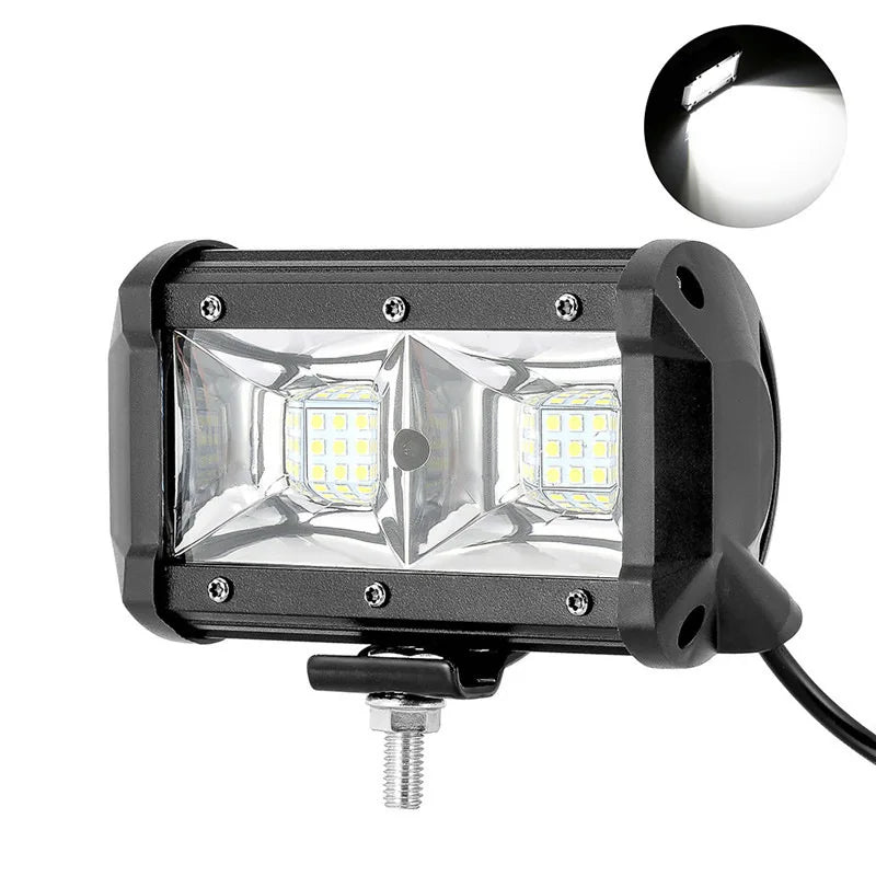 Work Light Bar 54W High Brightness Spot Beam Lamp For 4X4 Off Road Car Jeep Truck Boat Tractor Trailer SUV ATV Headlight