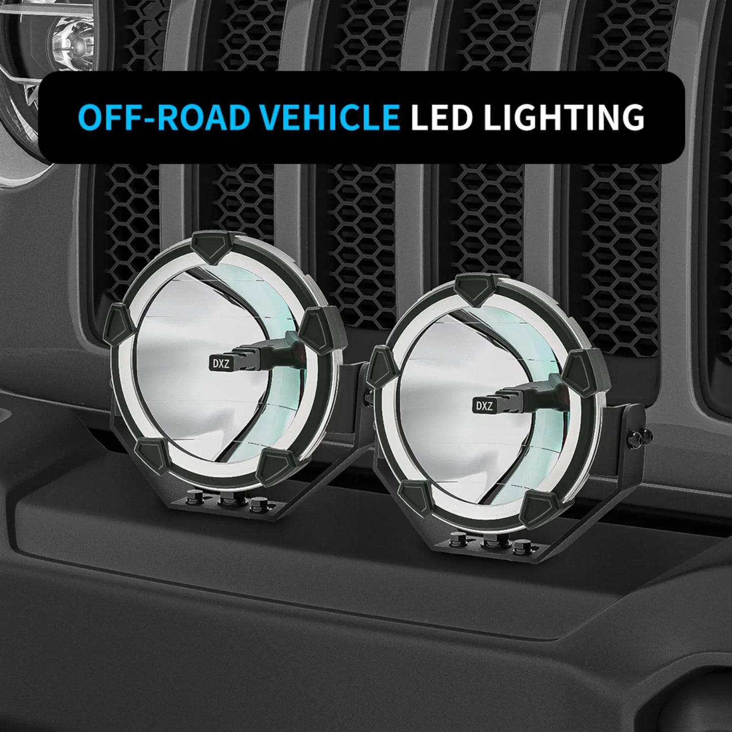 6 Inch Round LED Work Light Bar High Power Spotlight Driving Fog Lamp For Car SUV ATV Tractor Motorcycle LED Headlight Lights