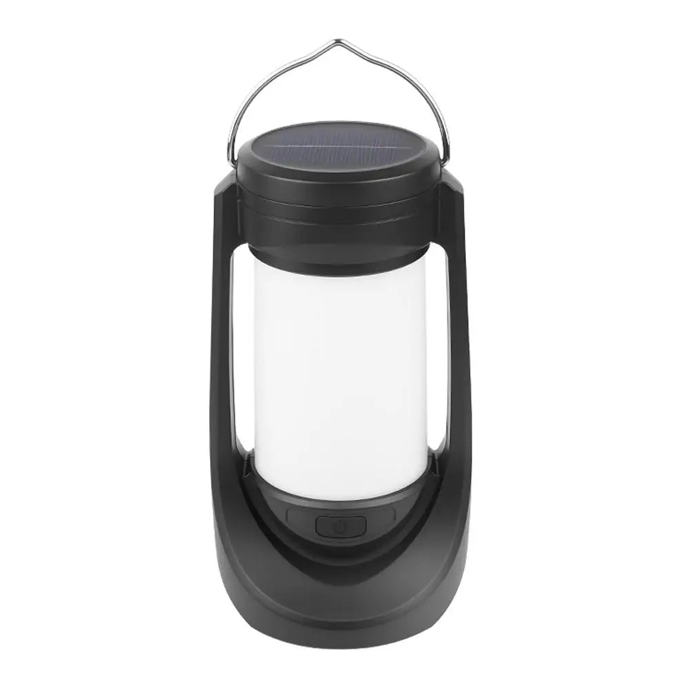 Retro Oil Lantern Shape LED Camping Lamp Build-in 1200mAh Battery Solar Table Lamps with Handle for Outdoor Camping Hiking