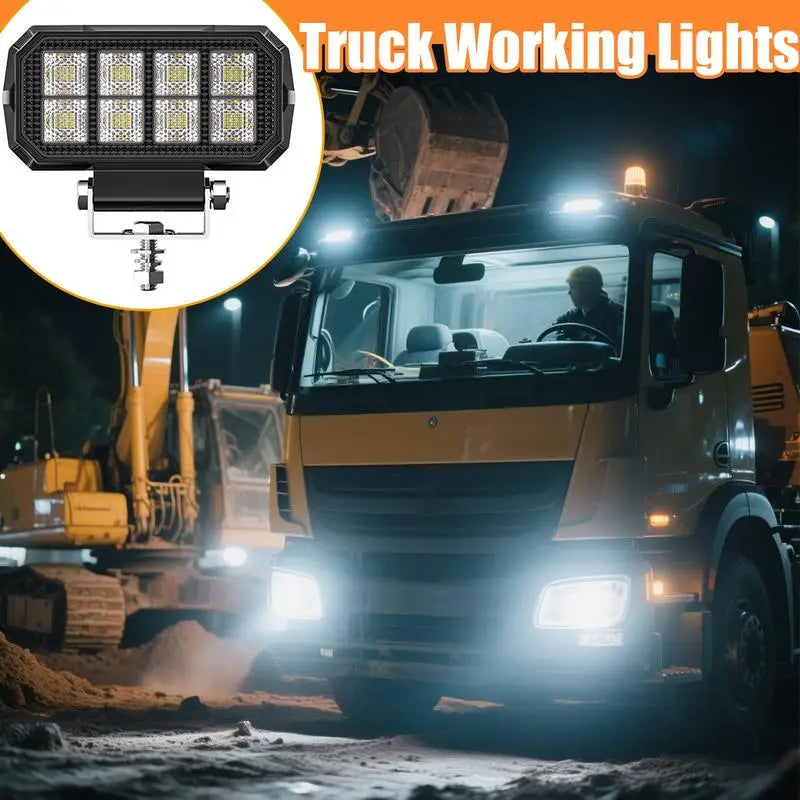 Spotlights Outdoor Waterproof 3.5 Inch Square LED Spotlights Shockproof Offroad Lighting Automotive Supplies For Truck Boat