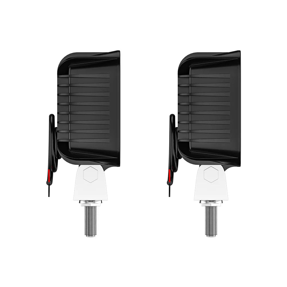 مصباح عمل LED صغير فائق السطوع للسيارة، مصباح ثابت ومتوهج، 4 مصابيح LED 9-30 فولت، مصباح مساعد، مصباح أمامي للدراجات النارية معدل