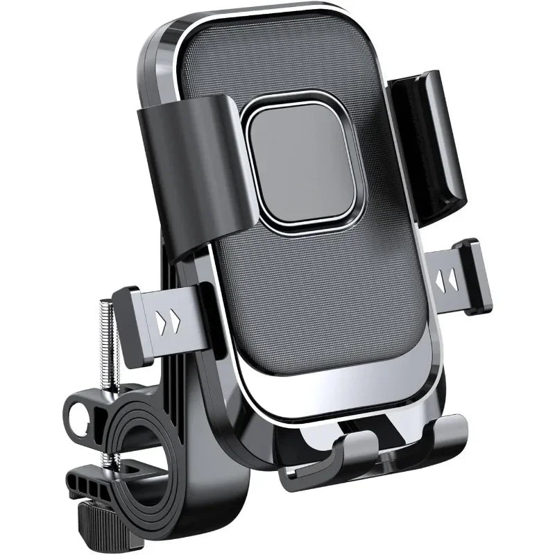 Universal Bike Phone Holder 360° Rotatable Phone Holder GPS Clip One Hand Operation Handlebar Stand for Motorcycle ATV Scooter