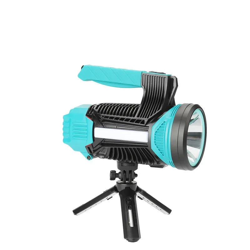 Outdoor High Powerful Super Bright Spotlight Handheld Led Flashlight 8h Runtime Usb Torch 2200lumen Searchlight