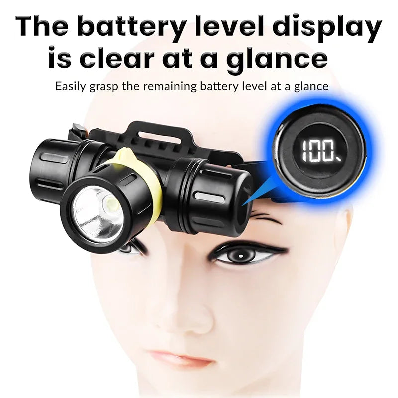 Professional LED Scuba Diving Headlamp LED Headlight 50M Underwater IPX8 Waterproof Dive projection 18650/21700 Torch