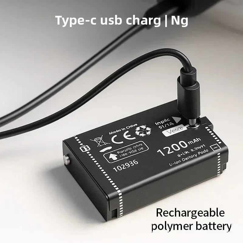 Charging Headlamp with Multi-color Temperature Sensor, Suitable for Trail Running and Hiking Backpacks