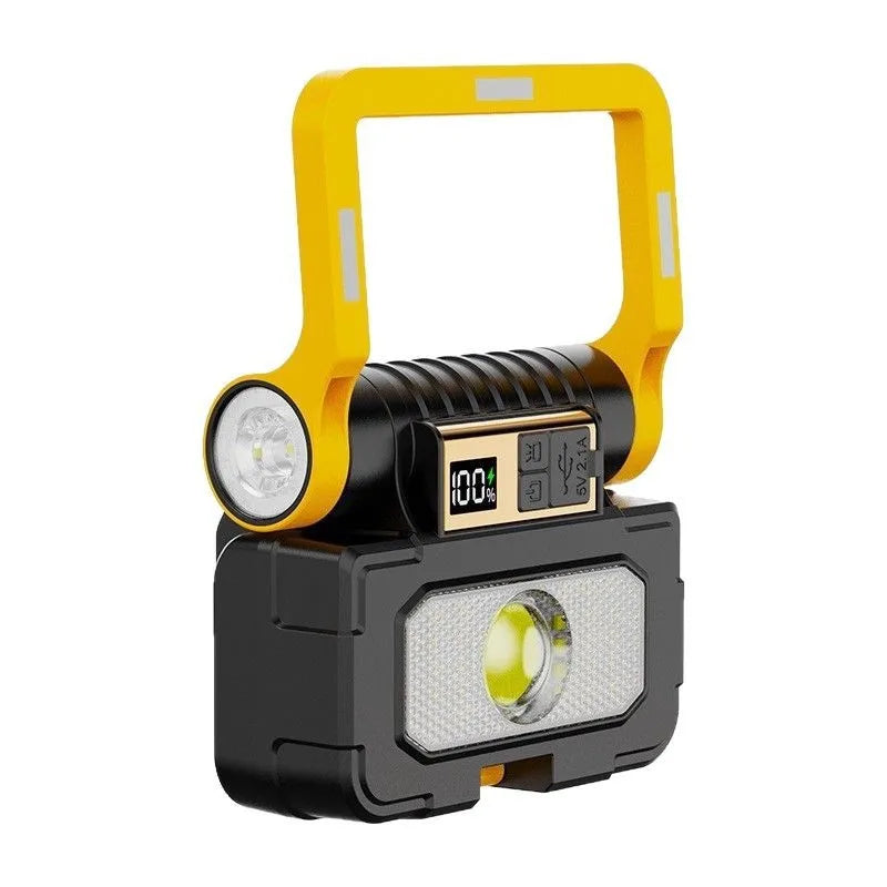 5511 Multifunctional Solar Working Ligh Portable Magnetic Torch Rechargeable LED Repair Kit for Emergency Camping Home USe