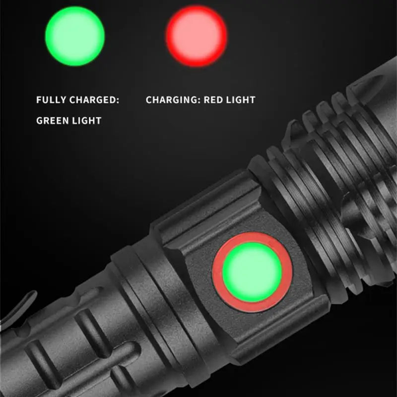 With Pen Clip Rechargeable Portable Waterproof Telescopic Zoom Outdoor Camping Hiking Lantern Aluminum Alloy Lightweight