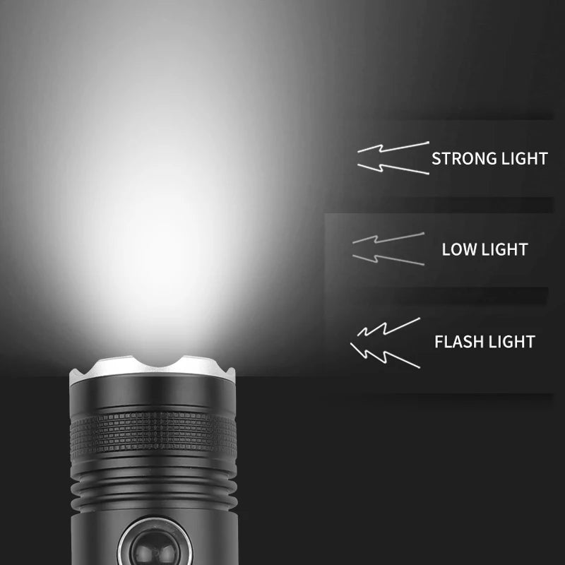 XHP70 Scuba Diving Flashlight Powerful LED Torch Light Rechargeable Underwater Lamp IPX8 Waterproof Diving Lantern Using 18650