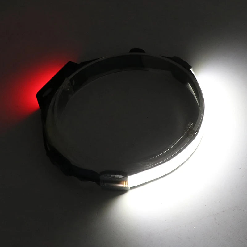 YD-33 SMD2835 Led Built-in Battery Rechargeable Headlight White & Red Lighting for Camping Working Headlamp Head Waterproof Lamp