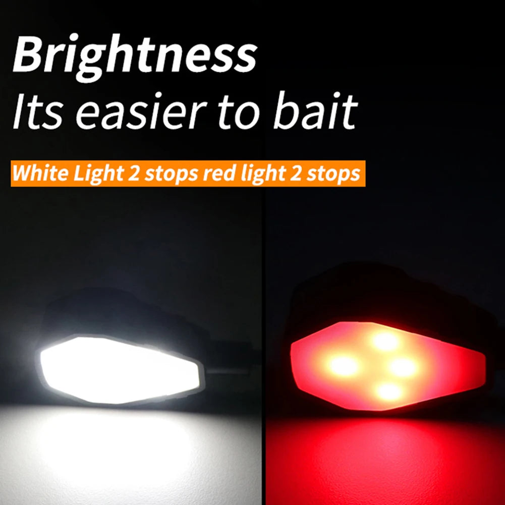 Reading Light with Motion Sensor Reading Lamp with Power Indicator Clip on Lamp Waterproof for Reading Camping Fishing