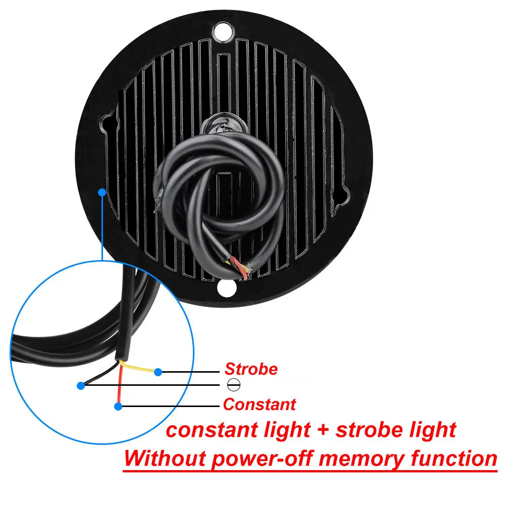 Led Strobe Warning Light Strobe Grille Flashing Truck Lamp Amber Traffic Light 12V 24V Round Car Light Side Maker Lights