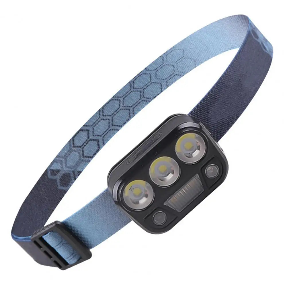 Outdoor Headlight Waterproof Rechargeable Led Headlamp with Motion Sensor Ultra Bright Camping Gear for Multiple Lighting Modes