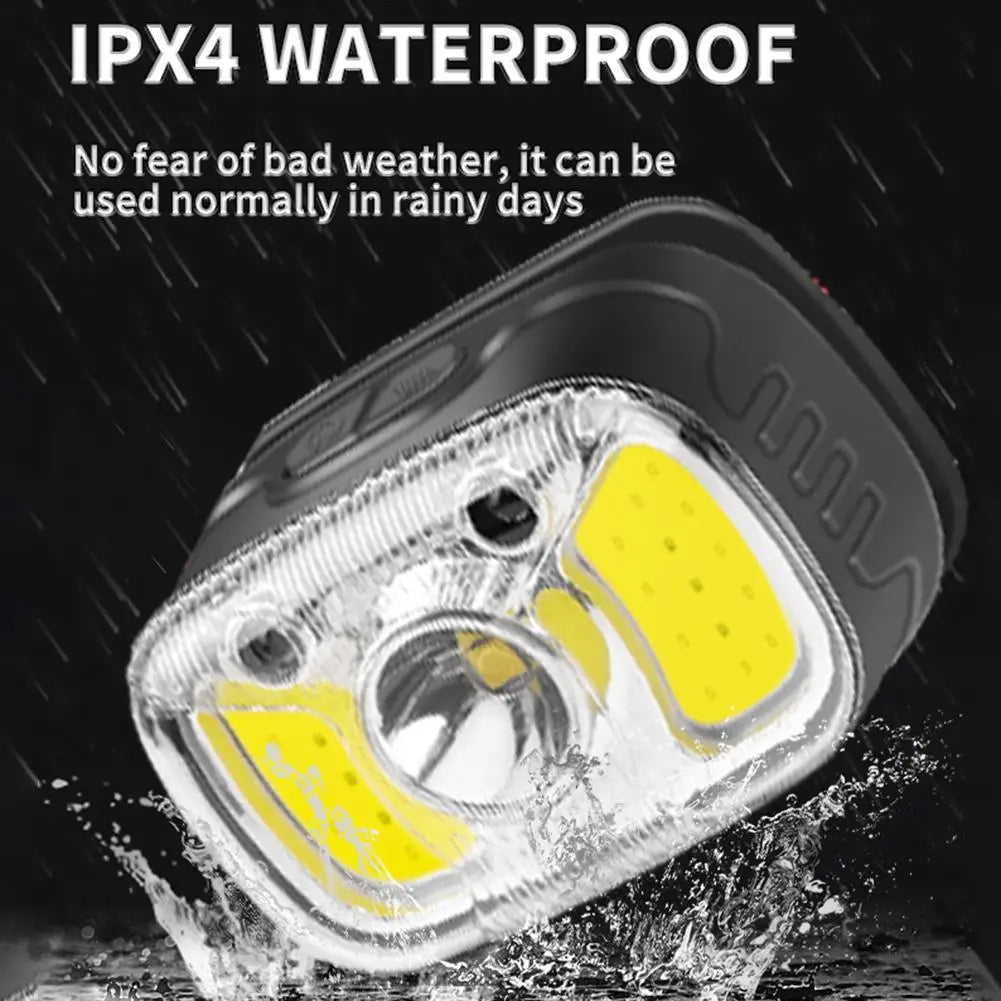 Headlamp Rechargeable With White Red Light Motion Sensor 7 Modes Head Lights For Camping Cycling Running Fishing
