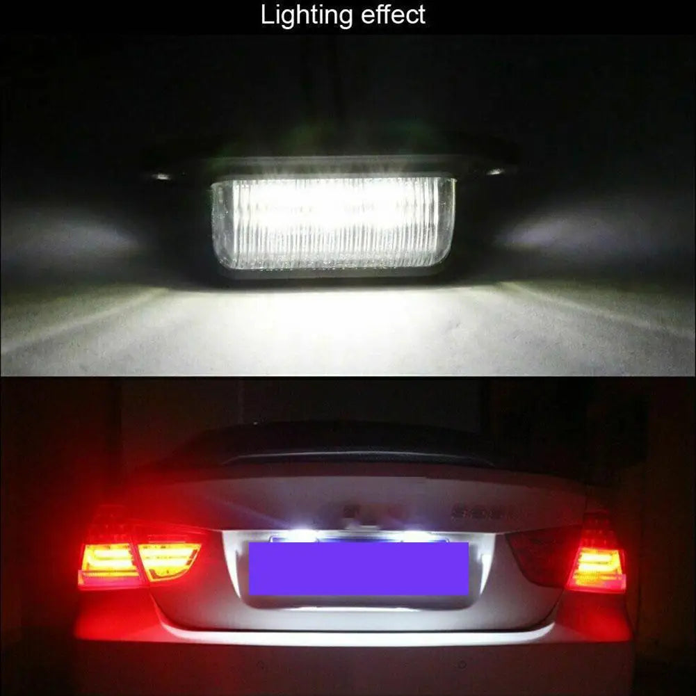 Car Trailer Taillight Side Light 6 LED License Plate Tag Lights Universal Car Plate Light Signal Lamp Car Accessories