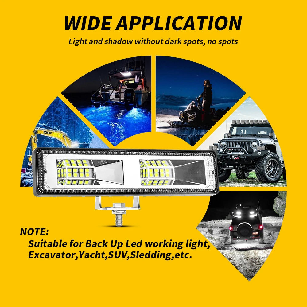48W Wrok Light LED Lightbar Led Bar for Truck Tractor SUV 4x4 Car Led Headlights Work Bar